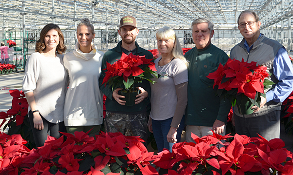 Fisher highlights poinsettia season with visit